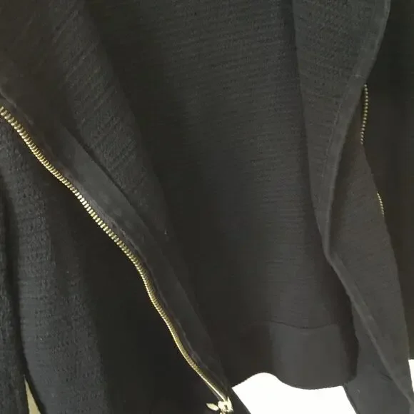 Chico's Black Gold Zip Up Jacket - Picture 12 of 13
